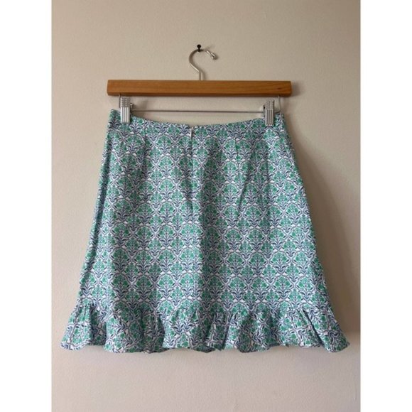 Cami NYC Bia Floral Mini Skirt Women's Turquoise Wallpaper Size: 0 NWT - Picture 6 of 10